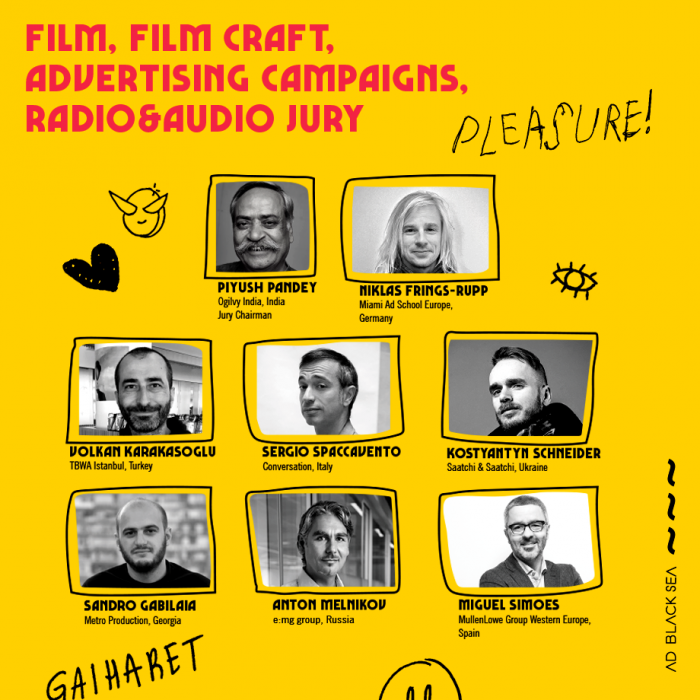 Команда журі Film, Film Craft, Advertising Campaigns, Radio & Audio на Ad Black Sea 2019