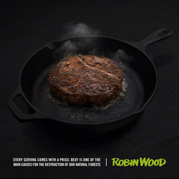 Каждая порция имеет свою цену: Serviceplan и ROBIN WOOD стартовали кампанию по спасению тропических лесов