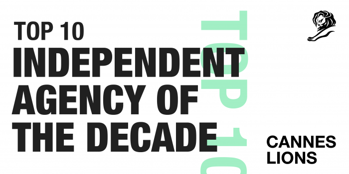 Serviceplan на 5-й позиции рейтинга «TОП-10 Независимые агентства десятилетия» от Cannes Lions