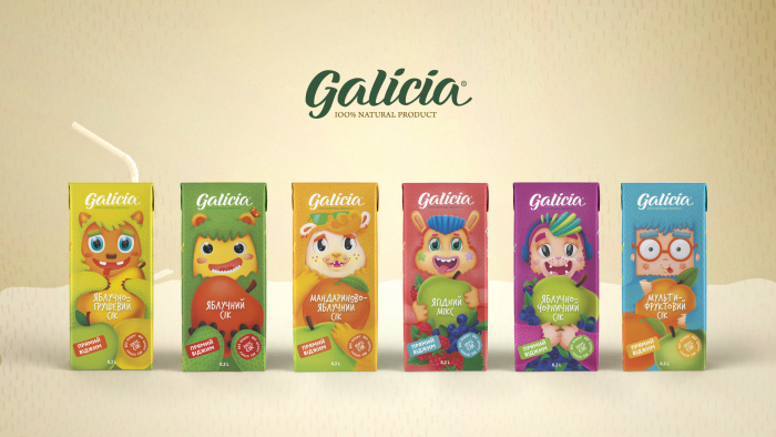 Казковий дизайн соків для дітей від Galicia та Havas Kyiv Design