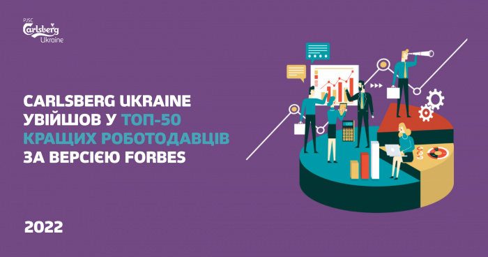 Carlsberg Ukraine у топ-50 кращих роботодавців – рейтинг Forbes 